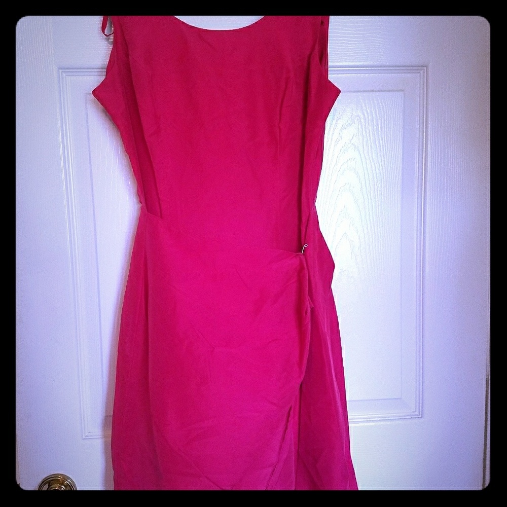 Fuchsia Dress - 100% Silk